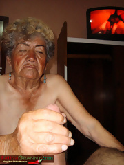 Ugly old woman masturbate